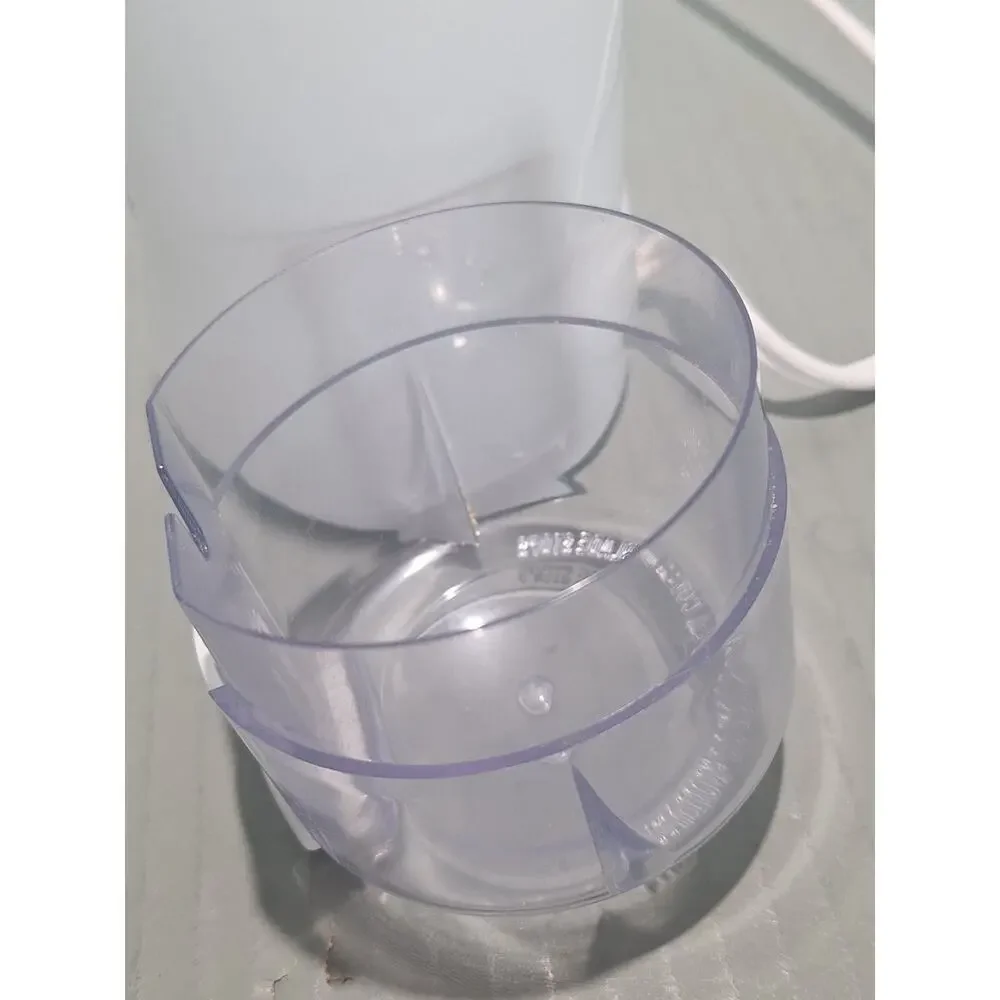 Mr Coffee IDS55 Electric Coffee Bean Grinder White 4-12 Cup Blade Mill Clear Lid